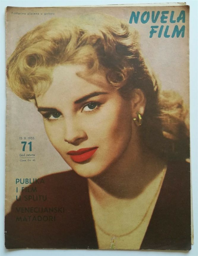 NOVELA FILM magazine side cover Issue 71 15 October 1955