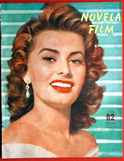 NOVELA FILM magazine side cover Issue 82 1 April 1956