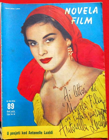 NOVELA FILM magazine side cover Issue 89 15 July 1956
