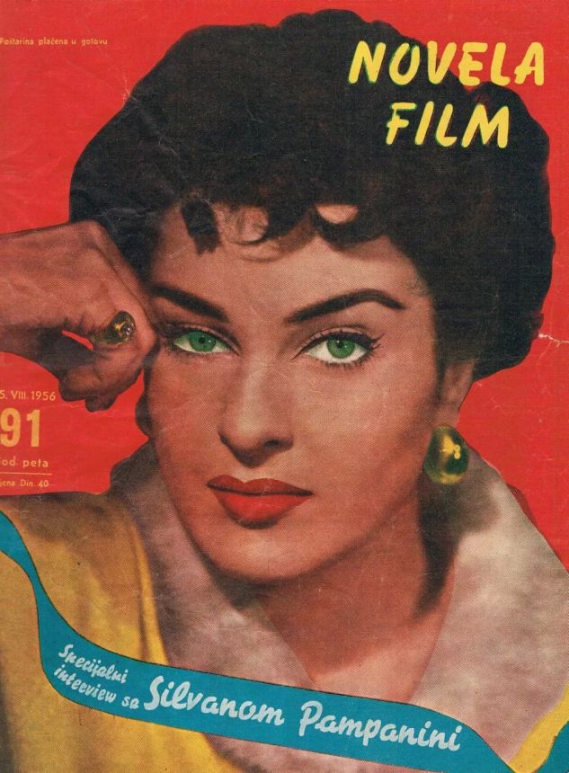 NOVELA FILM magazine side cover Issue 91 15 August 1956