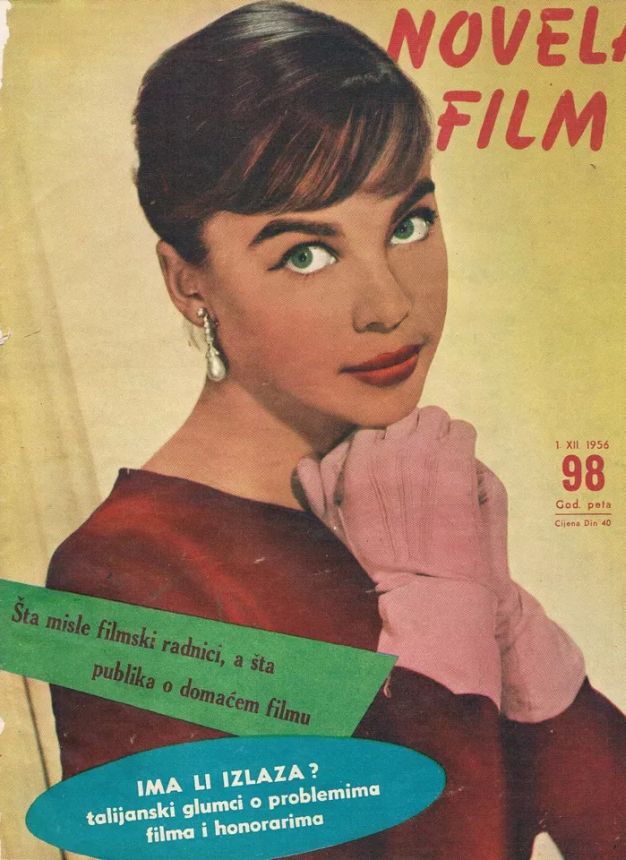 NOVELA FILM magazine side cover Issue 98 1 December 1956