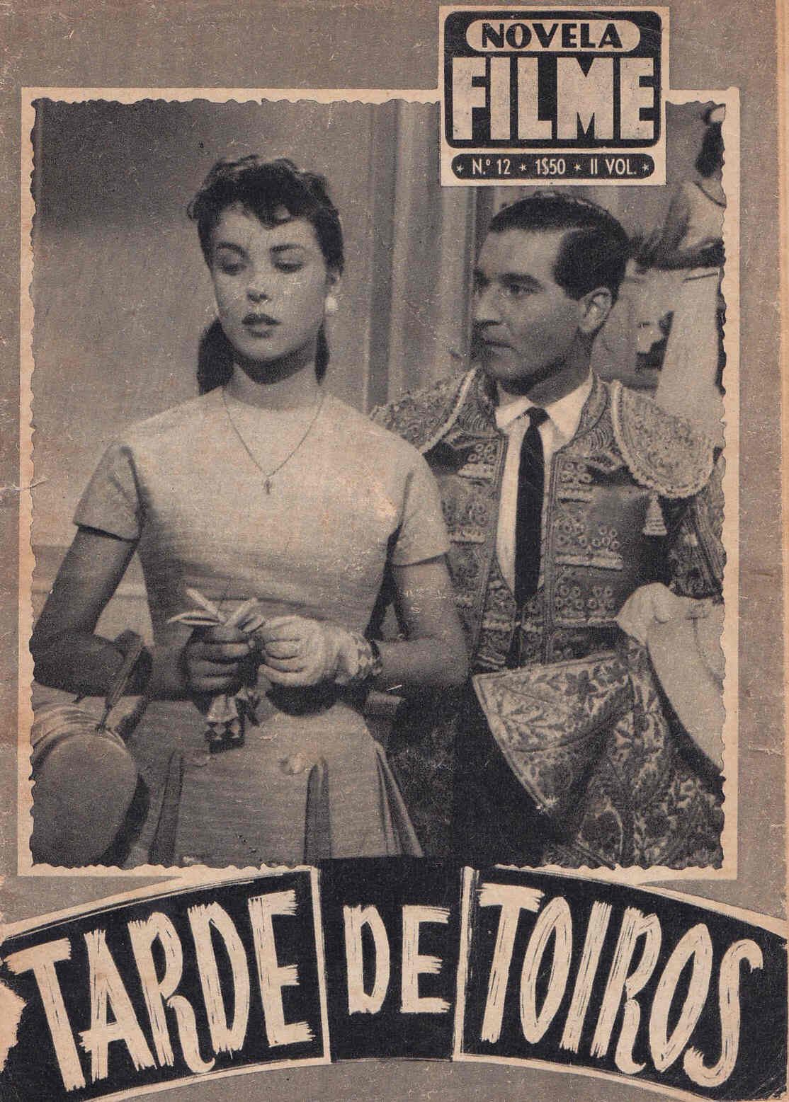 NOVELA FILME magazine side cover Issue 12  1956