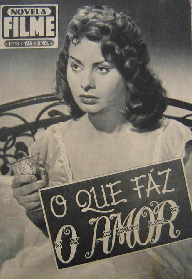 NOVELA FILME magazine side cover Issue 18  1956