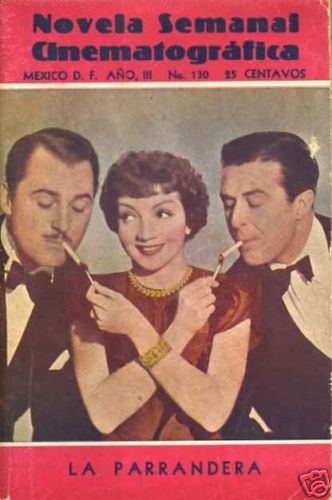 NOVELA SEMANAL CINEMATOGRAFICA magazine side cover Issue 130 March 1942