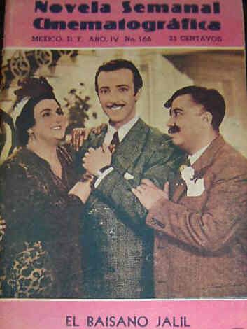NOVELA SEMANAL CINEMATOGRAFICA magazine side cover Issue 166  1942