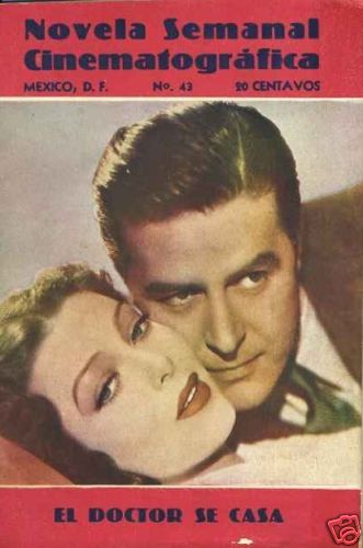 NOVELA SEMANAL CINEMATOGRAFICA magazine side cover Issue 43 July 1940