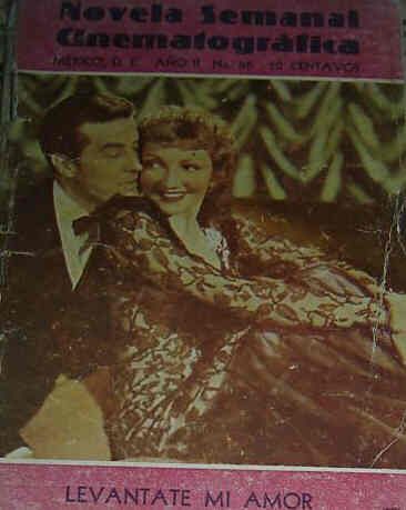 NOVELA SEMANAL CINEMATOGRAFICA magazine side cover Issue 65  1941