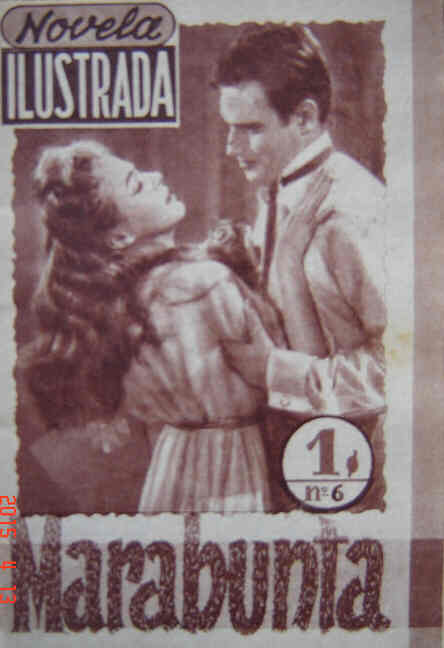 NOVELA ILUSTRADA magazine side cover Issue 6  1955