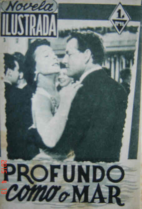 NOVELA ILUSTRADA magazine side cover Issue 16  1956