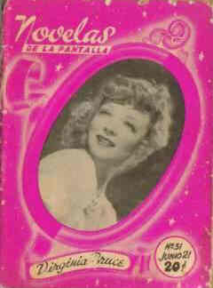 NOVELAS DE LA PANTALLA magazine side cover Issue 51 21 June 1941