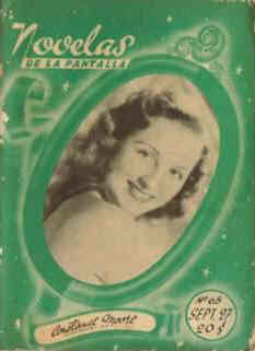 NOVELAS DE LA PANTALLA magazine side cover Issue 65 27 September 1941