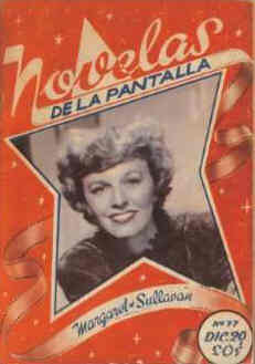 NOVELAS DE LA PANTALLA magazine side cover Issue 77 20 December 1941