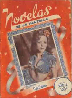 NOVELAS DE LA PANTALLA magazine side cover Issue 89 14 March 1942