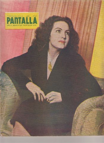 NOVELAS DE LA PANTALLA magazine side cover Issue 225 18 May 1945