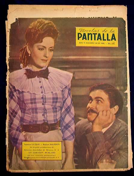 NOVELAS DE LA PANTALLA magazine side cover 18 August 1945