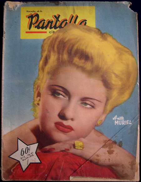 NOVELAS DE LA PANTALLA magazine side cover 13 December 1947