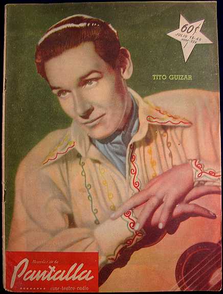 NOVELAS DE LA PANTALLA magazine side cover 18 July 1948