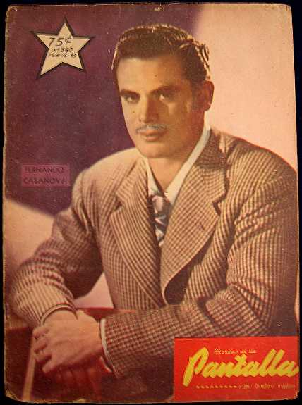 NOVELAS DE LA PANTALLA magazine side cover 16 February 1949