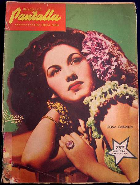 NOVELAS DE LA PANTALLA magazine side cover 20 April 1949