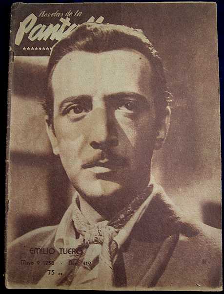 NOVELAS DE LA PANTALLA magazine side cover 9 May 1950