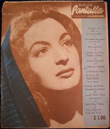 NOVELAS DE LA PANTALLA magazine side cover 1 December 1950