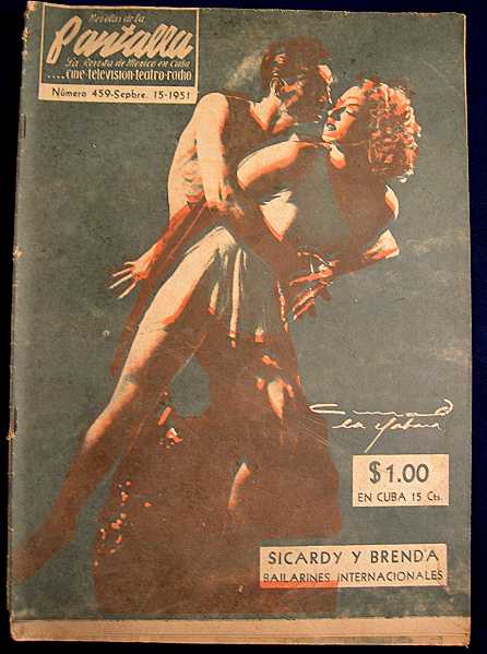 NOVELAS DE LA PANTALLA magazine side cover 15 September 1951