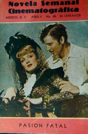 NOVELA SEMANAL CINEMATOGRAFICA magazine side cover Issue 99 22 August 1941
