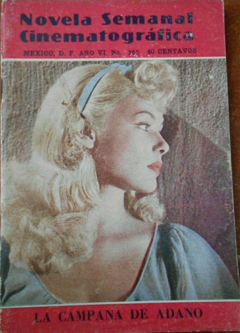NOVELA SEMANAL CINEMATOGRAFICA magazine side cover Issue 355   1946