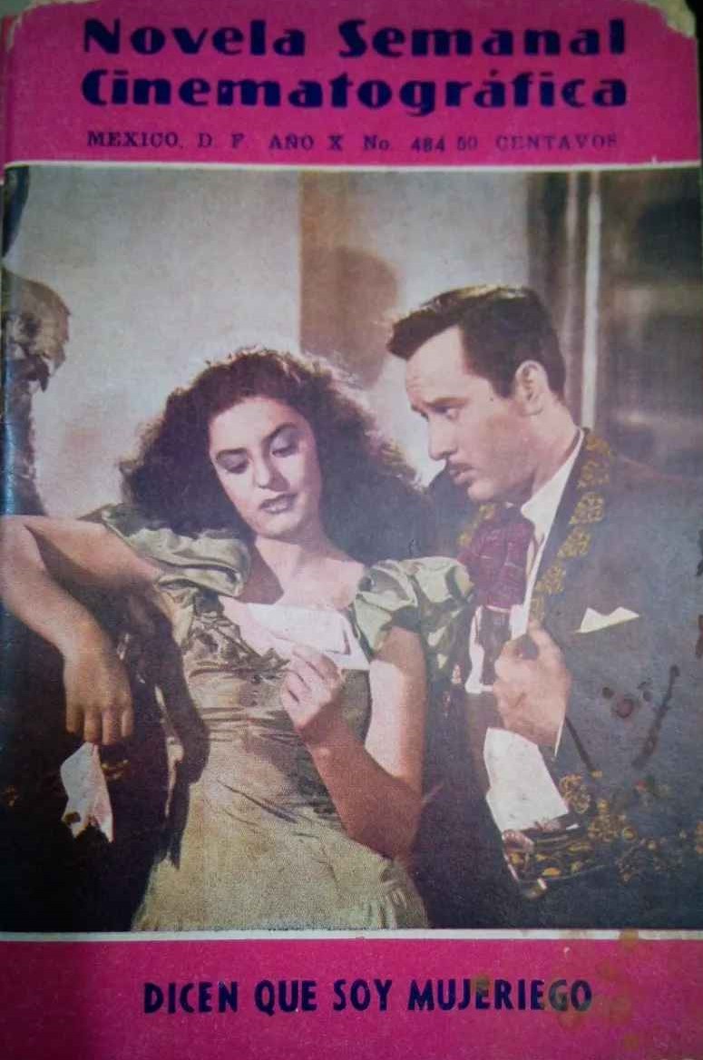 NOVELA SEMANAL CINEMATOGRAFICA magazine side cover Issue 484   1949