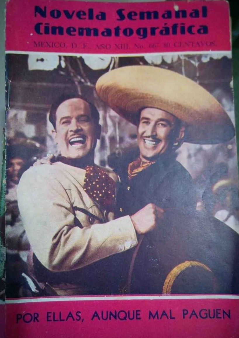 NOVELA SEMANAL CINEMATOGRAFICA magazine side cover Issue 667   1952