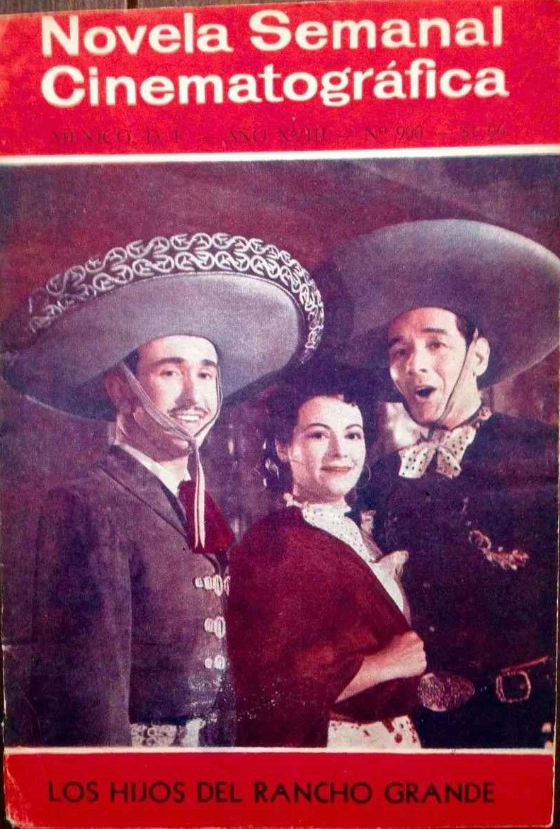 NOVELA SEMANAL CINEMATOGRAFICA magazine side cover Issue 900   1957