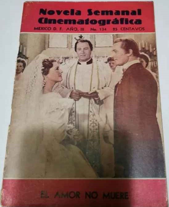 NOVELA SEMANAL CINEMATOGRAFICA magazine side cover Issue 134   1942
