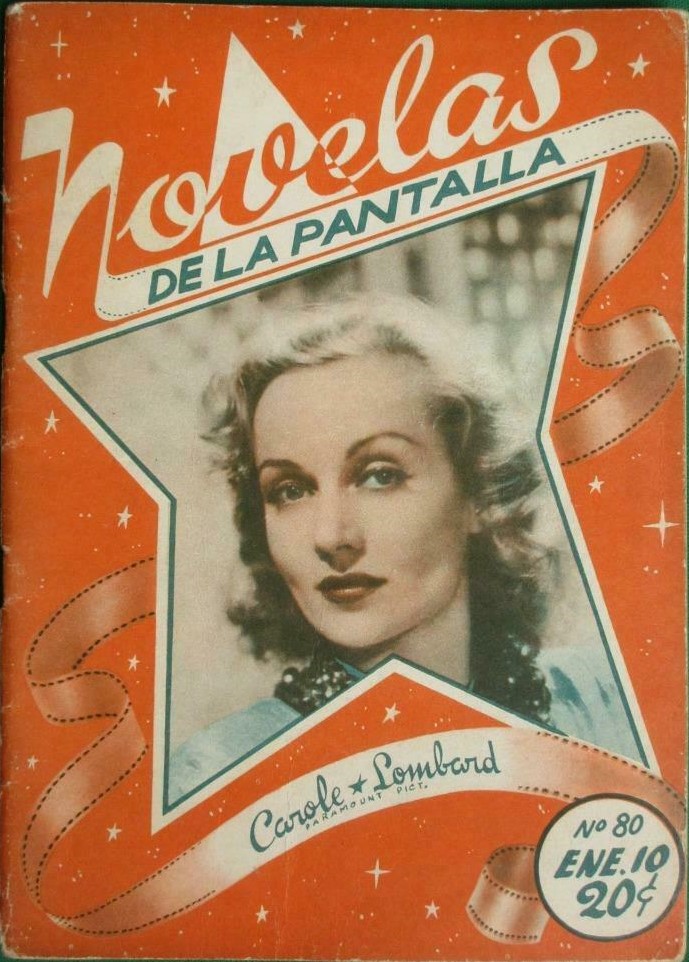 NOVELAS DE LA PANTALLA magazine side cover Issue 80 10 January 1942