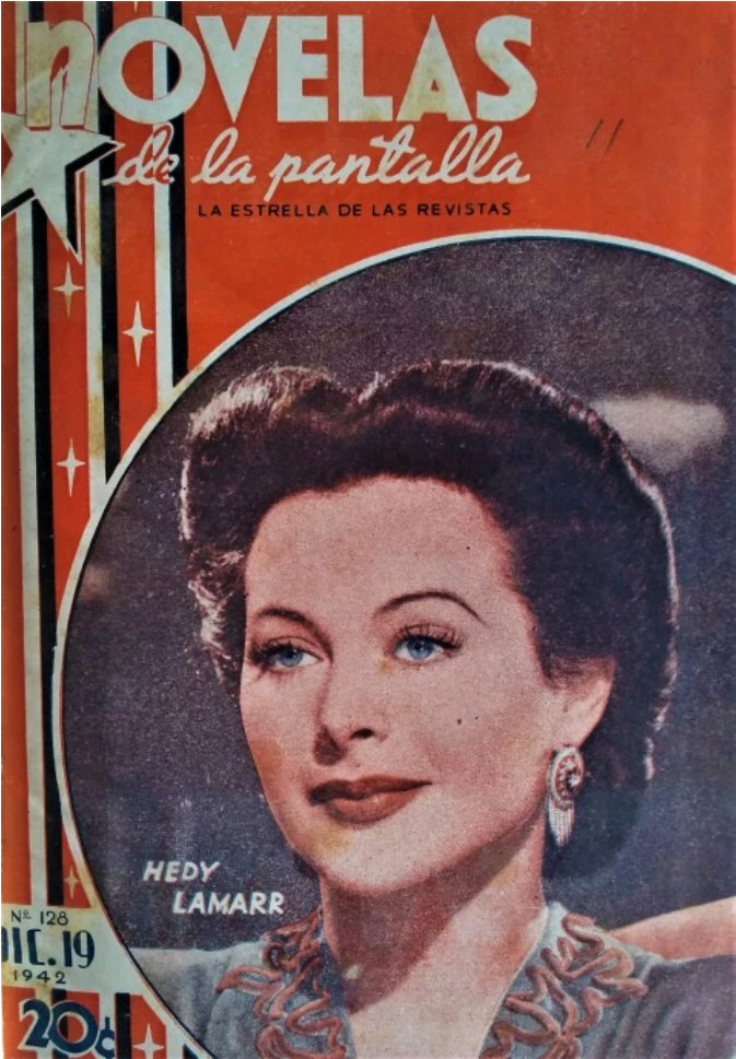 NOVELAS DE LA PANTALLA magazine side cover Issue 126 19 December 1942