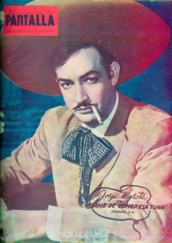 NOVELAS DE LA PANTALLA magazine side cover Issue 220 3 February 1945
