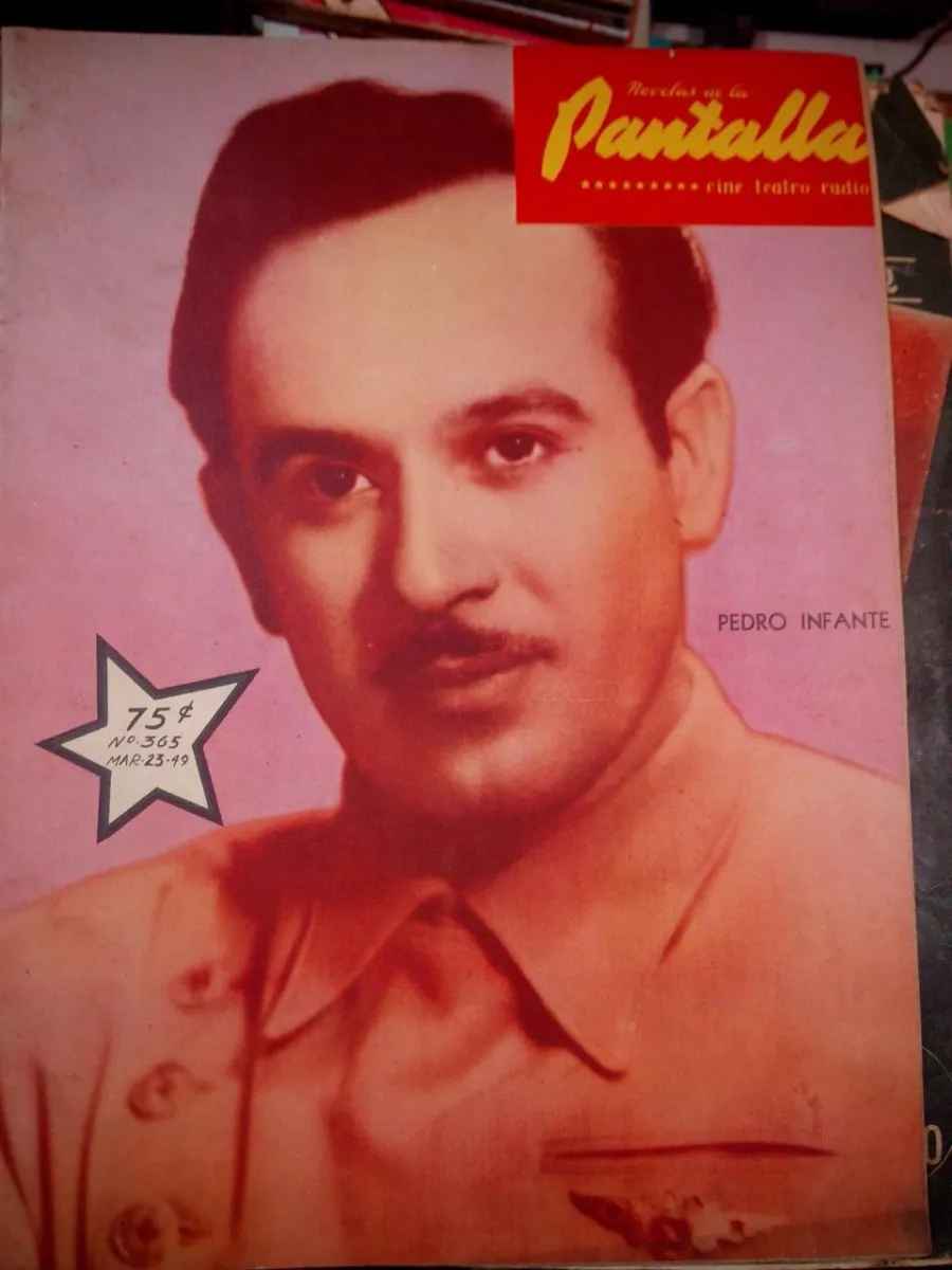 NOVELAS DE LA PANTALLA magazine side cover Issue 365 23 March 1949