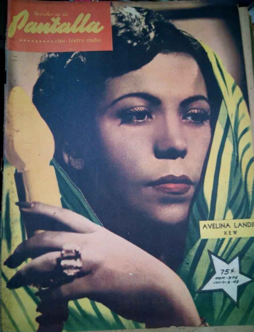 NOVELAS DE LA PANTALLA magazine side cover Issue 376 8 June 1949