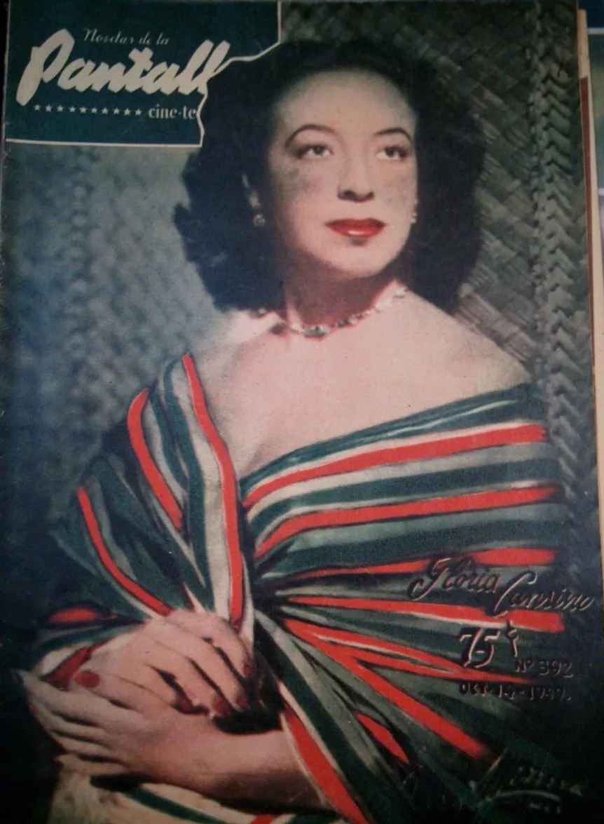 NOVELAS DE LA PANTALLA magazine side cover Issue 392 14 October 1949