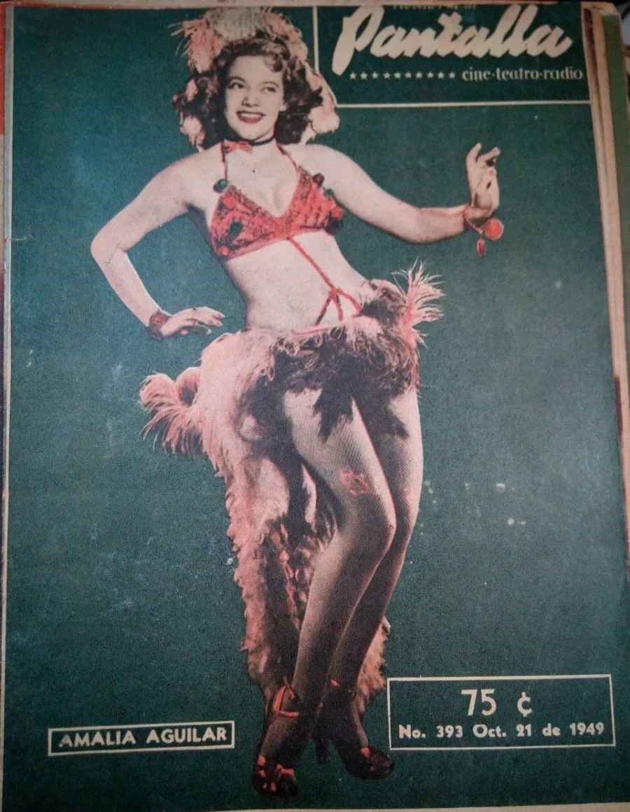 NOVELAS DE LA PANTALLA magazine side cover Issue 393 21 October 1949