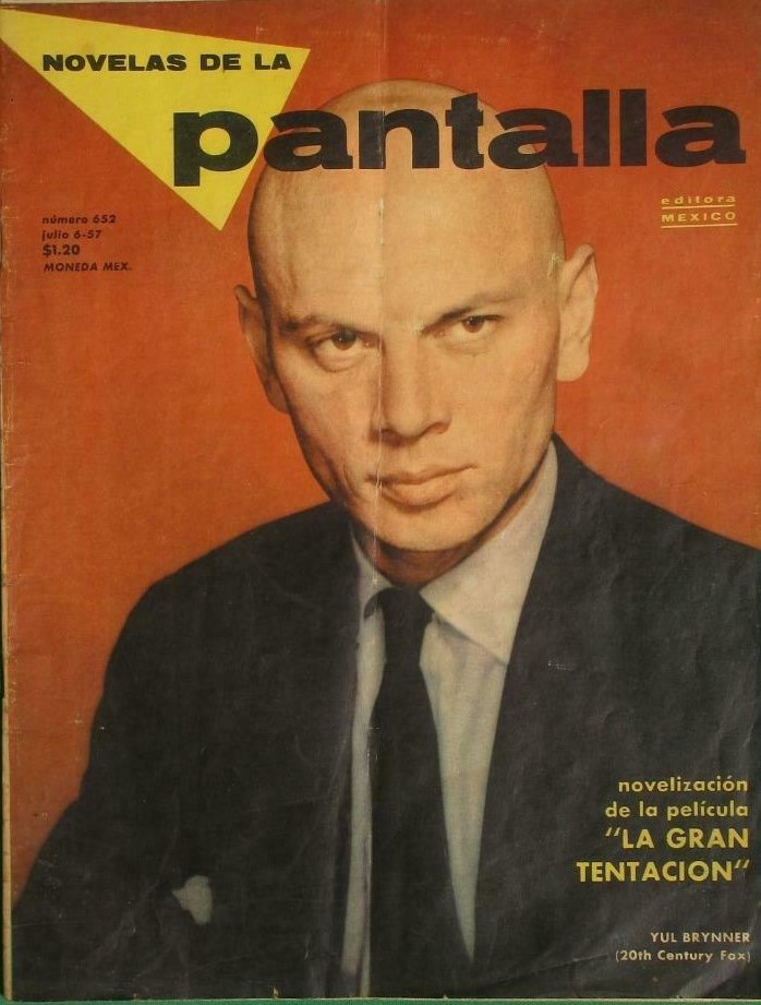 NOVELAS DE LA PANTALLA magazine side cover Issue 652 6 July 1957