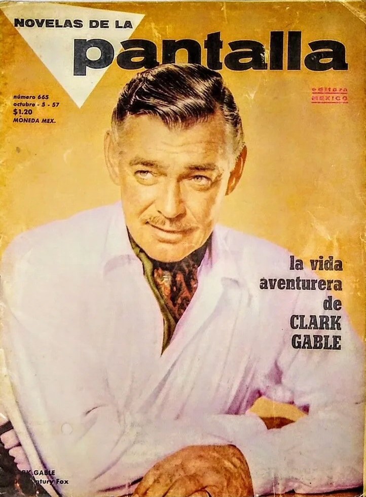 NOVELAS DE LA PANTALLA magazine side cover Issue 665 5 October 1957