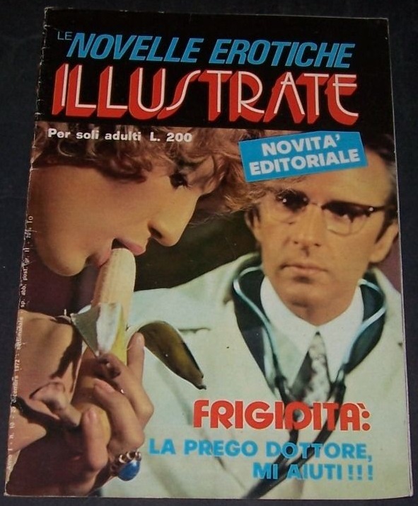 NOVELLE EROTISCHE ILLUSTRATE magazine side cover Issue 10 29 December 1972