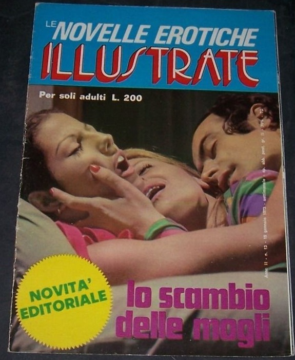 NOVELLE EROTISCHE ILLUSTRATE magazine side cover Issue 13 19 January 1973