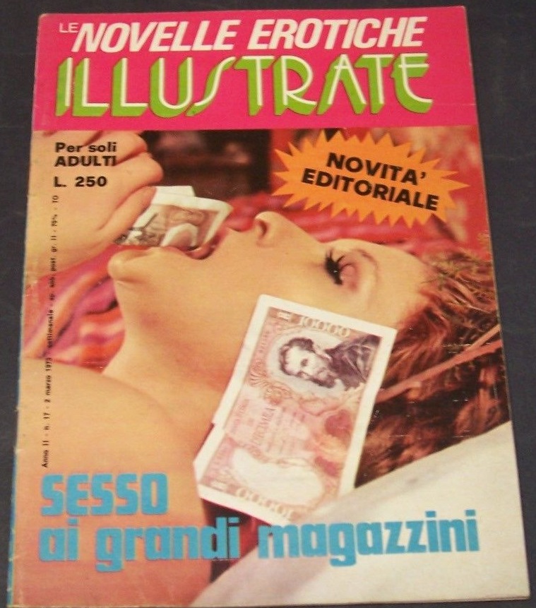 NOVELLE EROTISCHE ILLUSTRATE magazine side cover Issue 17 2 March 1973
