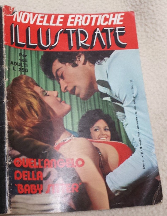 NOVELLE EROTISCHE ILLUSTRATE magazine side cover Issue 27  1973