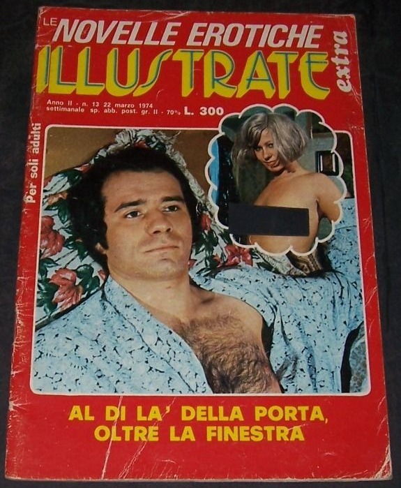 NOVELLE EROTISCHE ILLUSTRATE magazine side cover Issue 13 22 March 1974