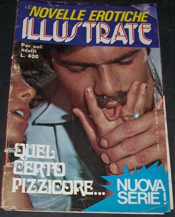NOVELLE EROTISCHE ILLUSTRATE magazine side cover Issue 16 2 August 1974