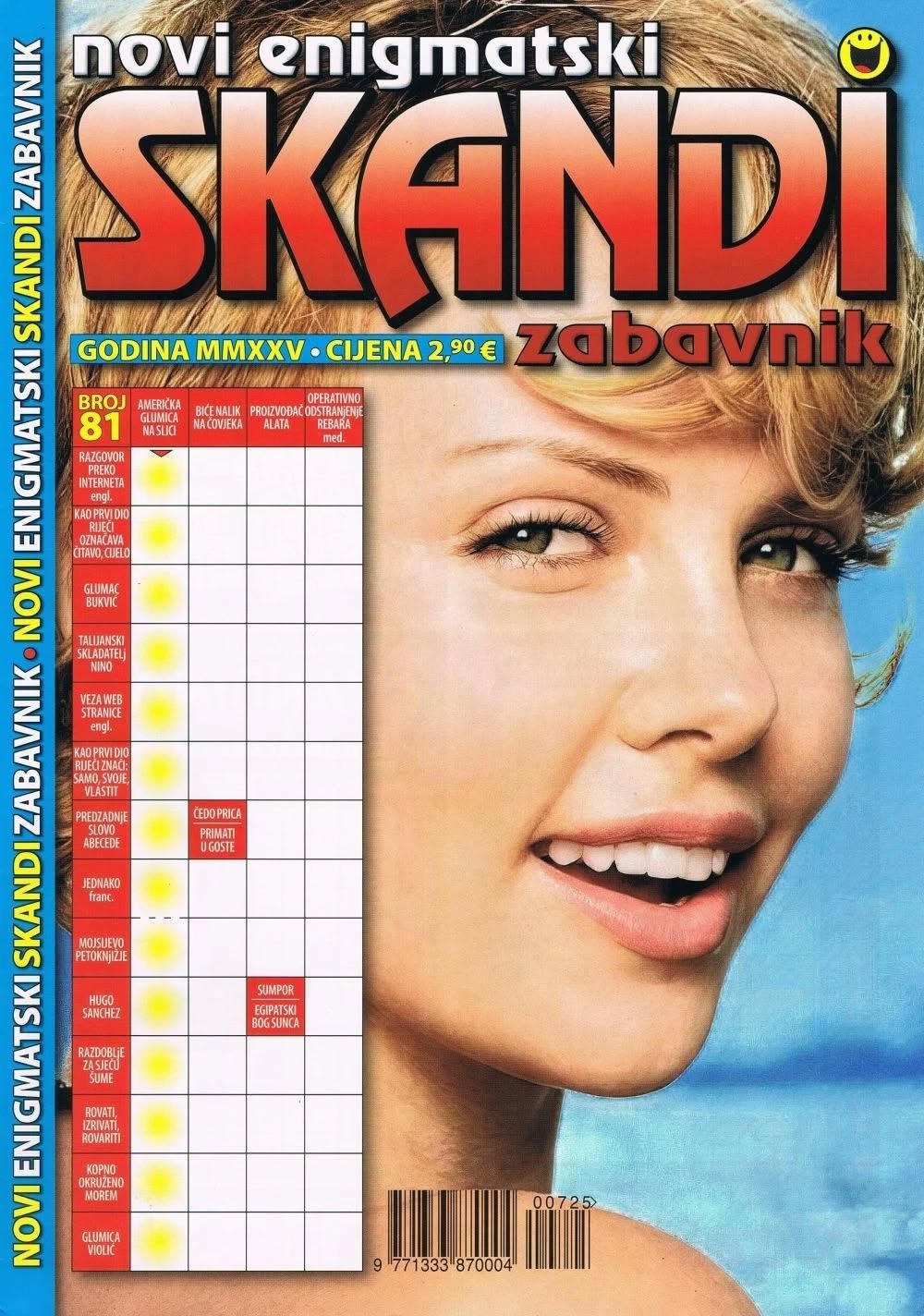 NOVI ENIGMATSKI SKANDI ZABAVNIK magazine side cover Issue 81   2025