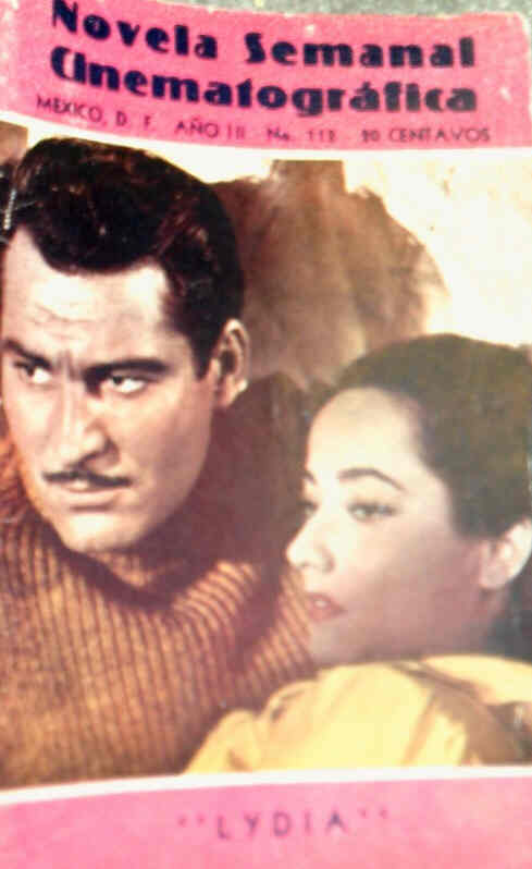 NOVELA SEMANAL CINEMATOGRAFICA magazine side cover Issue 112  1941