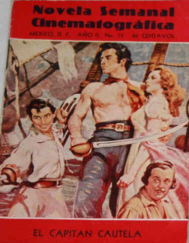 NOVELA SEMANAL CINEMATOGRAFICA magazine side cover Issue 73  1941